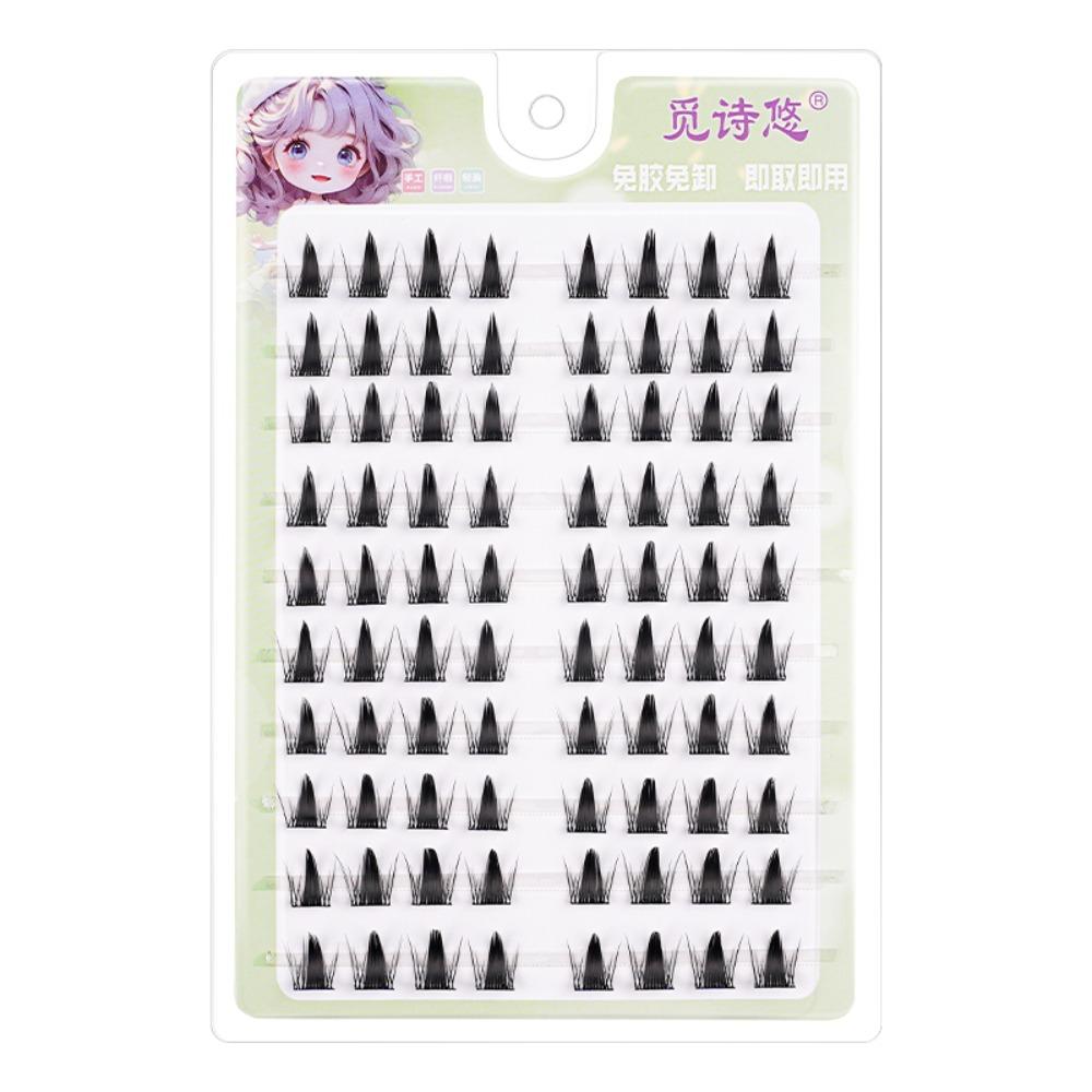 5D Самоклеящиеся Накладные Ресницы Мягкие Сегментированные Пучки Ресниц Без Клея Накладные Ресницы Макияж