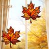 Maple Leaf Acrylic Pendant 3.9inch Window Wall Hanging Ornament Fall Maple Panel Suncatcher for Harvest Thanksgiving Autumn Party Supplies