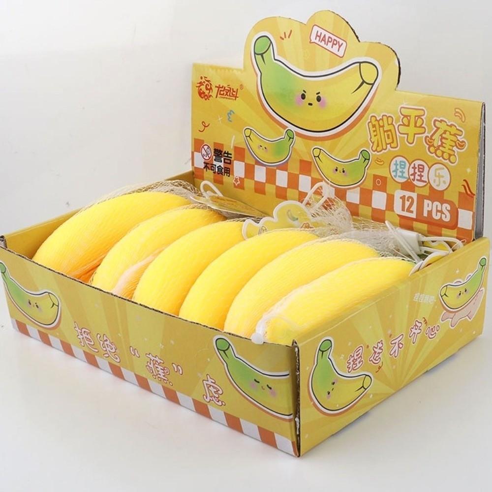 Simulated Banana Banana Fidget Toy Slow Rebound Kneading Toy Funny Squeeze Toy Kids Toy