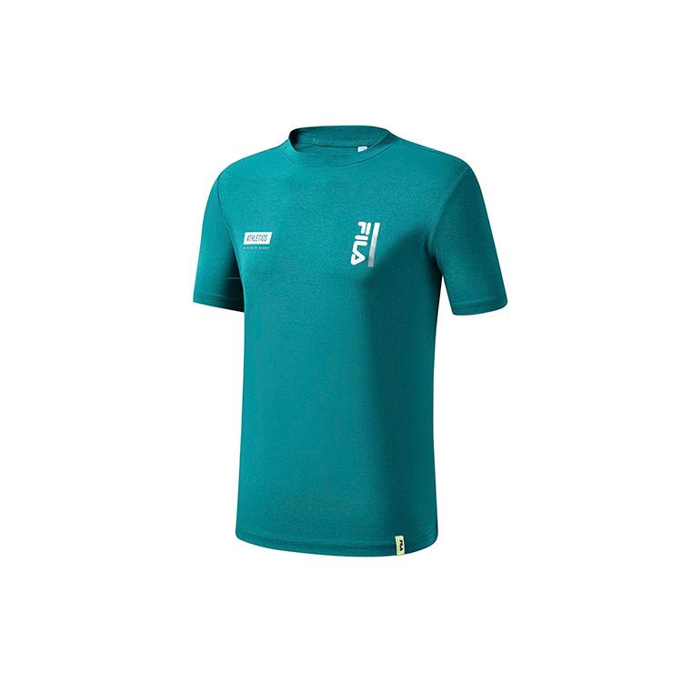 New FILA Athletics T Shirt Men's Teal A11M221117FGN