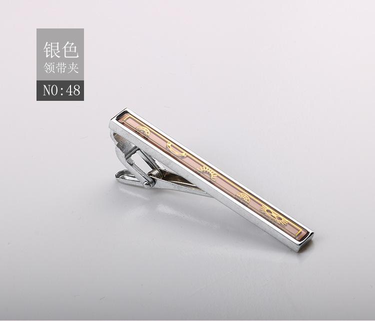 Зажим для галстука Матовый Зажим для воротника Мужской Формальный Деловой Золотой Серебристый Металлический зажим высокого класса