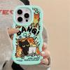 Soft Phone Cover Case for iPhone 16 Pro Max 13 12 15 Plus 17 Air 14 8 11 XR Tomato Sauce Black Cat