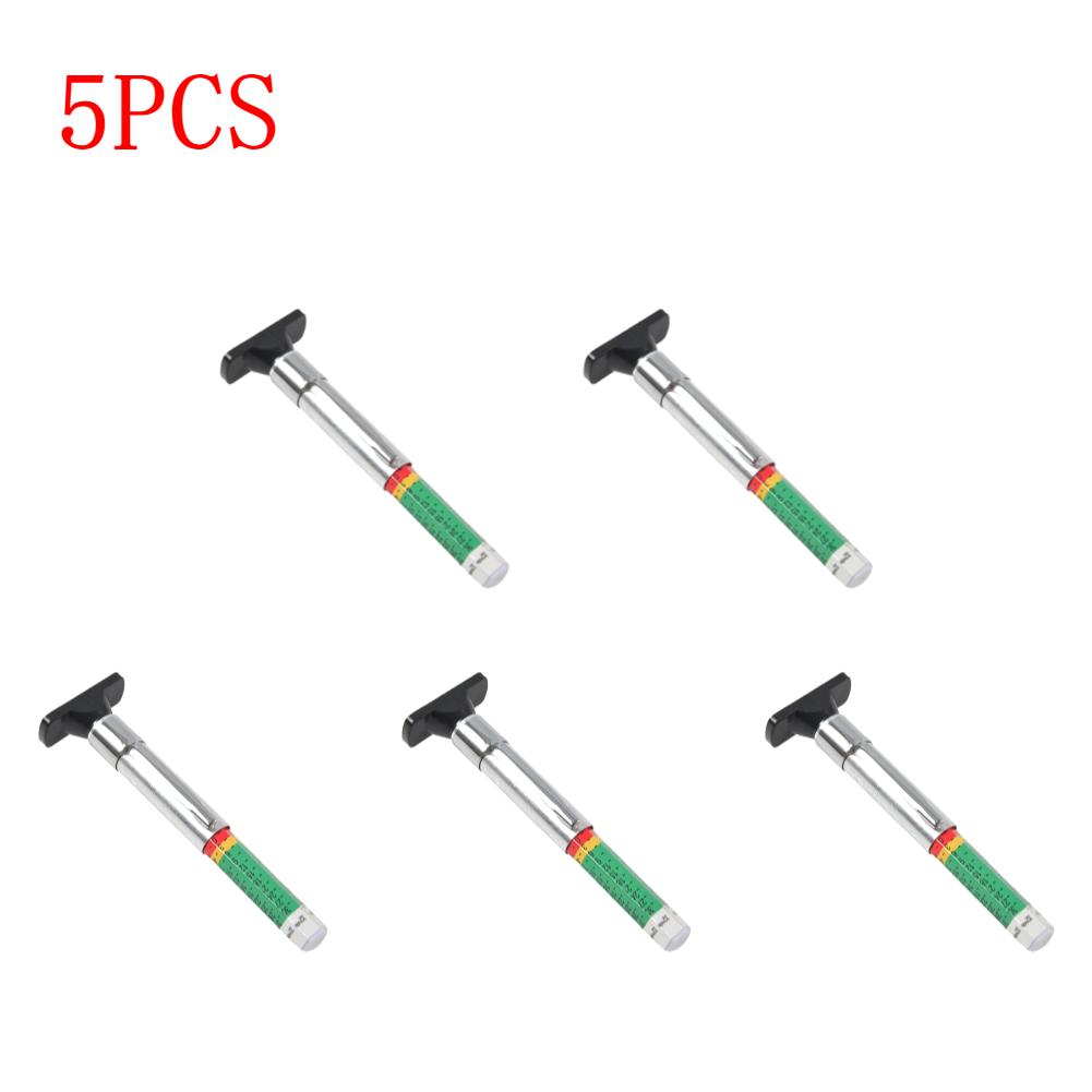 1-10PCS 25mm Car Tyre Tire Tread Depth Gauge Meter Caliper Thickness Gauges Monitoring System Tire Wear Detection Measuring Tool