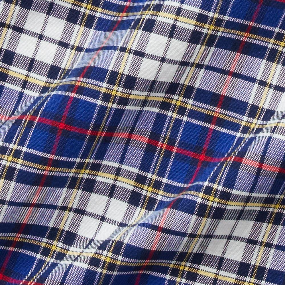 Polo Ralph Lauren Классическая посадка Рубашка Оксфорд в клетку Мужские рубашки Синий 710811288-010