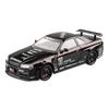 1/24 Nissan Ares Silvia Skyline GTR R34 Сплав Спортивный Автомобиль Модель Литьевой Металл Игрушка Трековые Гонки Транспортные Средства Модель Автомобиля Звук Свет Подарки Для Детей
