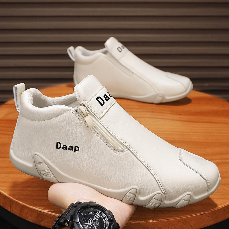 Pedal men's shoes autumn 2026 new men's leather shoes sports non-slip soft-soled Para beanie shoes