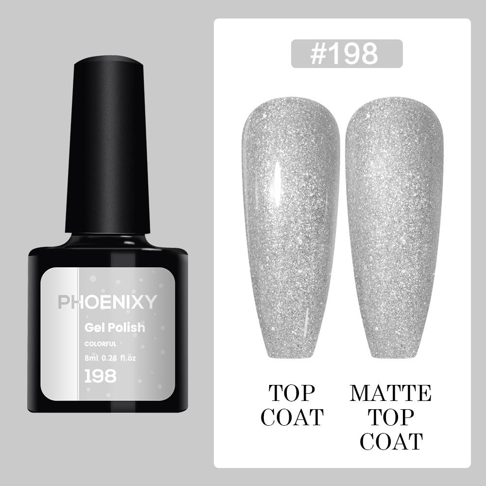 PHOENIXY 8 мл 20 цветов блестящий гель-лак для ногтей красочный гель лазерный блестящий эффект дизайн ногтей DIY лак