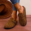 Women Platform Slippers Home Cotton Shoes Winter Flats Mules 2025 New Casual Flip Flops Fashion Cozy Slingback Zapatillas Mujer