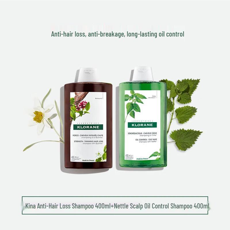 Klorane Cinchona Anti-Hair Loss & Oil Control Shampoo Duo Set