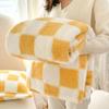 Traditional Style Plaid Blanket Flannel Home Blanket Sheets Plush Double Sided Summer Air Conditioning Throw Blanket