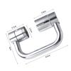 U Shaped Faucet Extender Zinc Zinc Alloy Faucet Nozzle Adapter Practical Rotating Spray Faucet  Bathroom