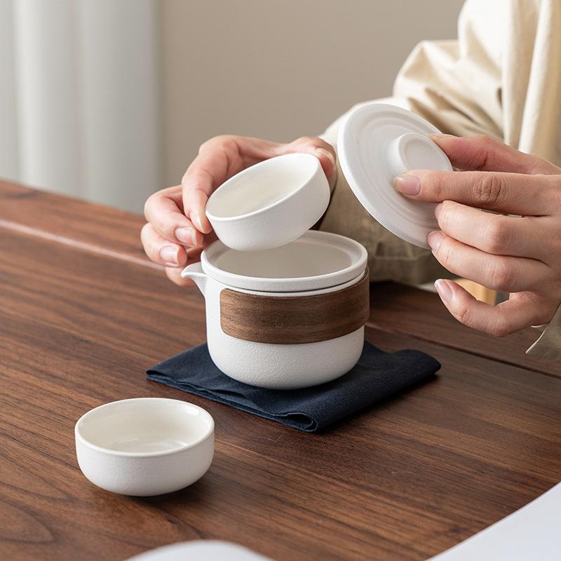 Портативные дорожные наборы посуды для чая Kung Fu Tea Maker Kuaike Чашка На открытом воздухе Портативный Мини Роскошный Праздничный Подарок Набор для чая