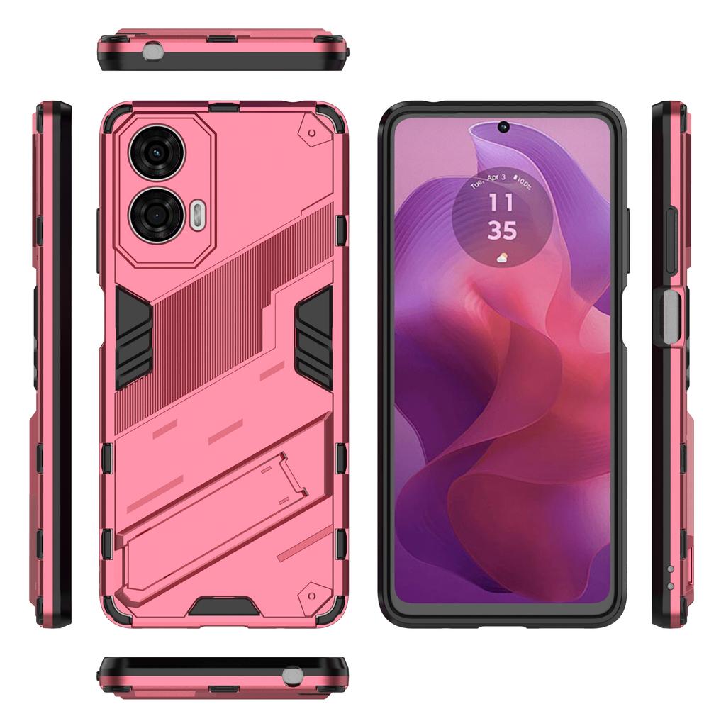 Для Motorola Moto G24 4G Чехол PC+TPU Противоударный Чехол для Телефона с Подставкой