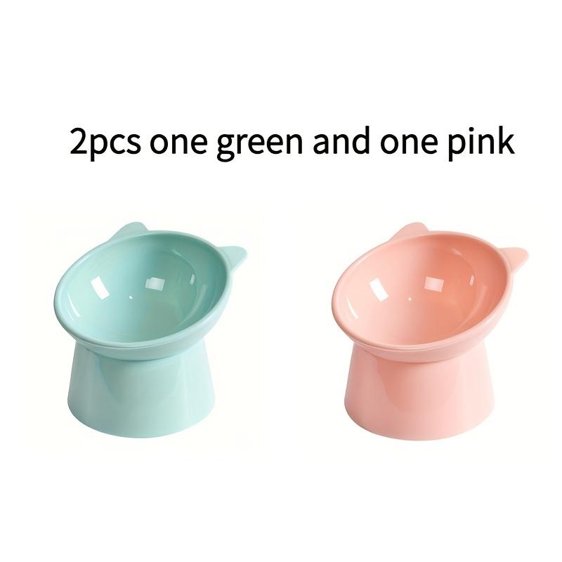 Модернизированная миска для кошек, наклонная кормушка для домашних животных с защитой от проливания и наклонной защитой шеи для кошек и собак