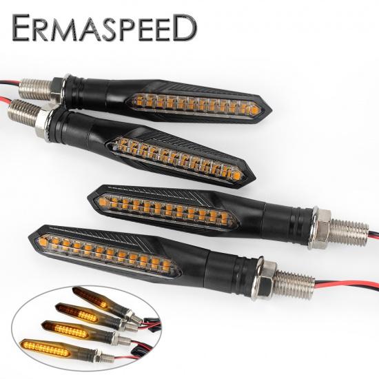 4 шт. плавные указатели поворота, светодиодные указатели поворота для мотоцикла, мигающий мигающий свет, универсальная янтарная лампа, водонепроницаемая IPX6 12 В