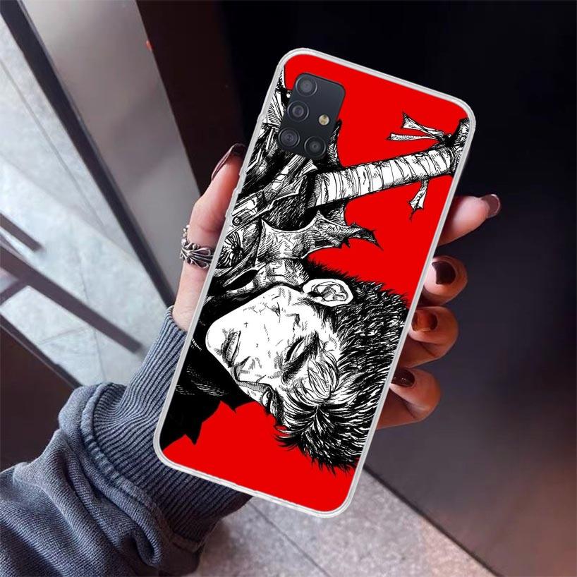 G-Guts B-Berserks Anime Phone Case For Samsung Galaxy A12 A52S A42 A32 A22 A51 A50 Note 20 Ultra 10 S10 Plus A71 A70 A31 A30 A10