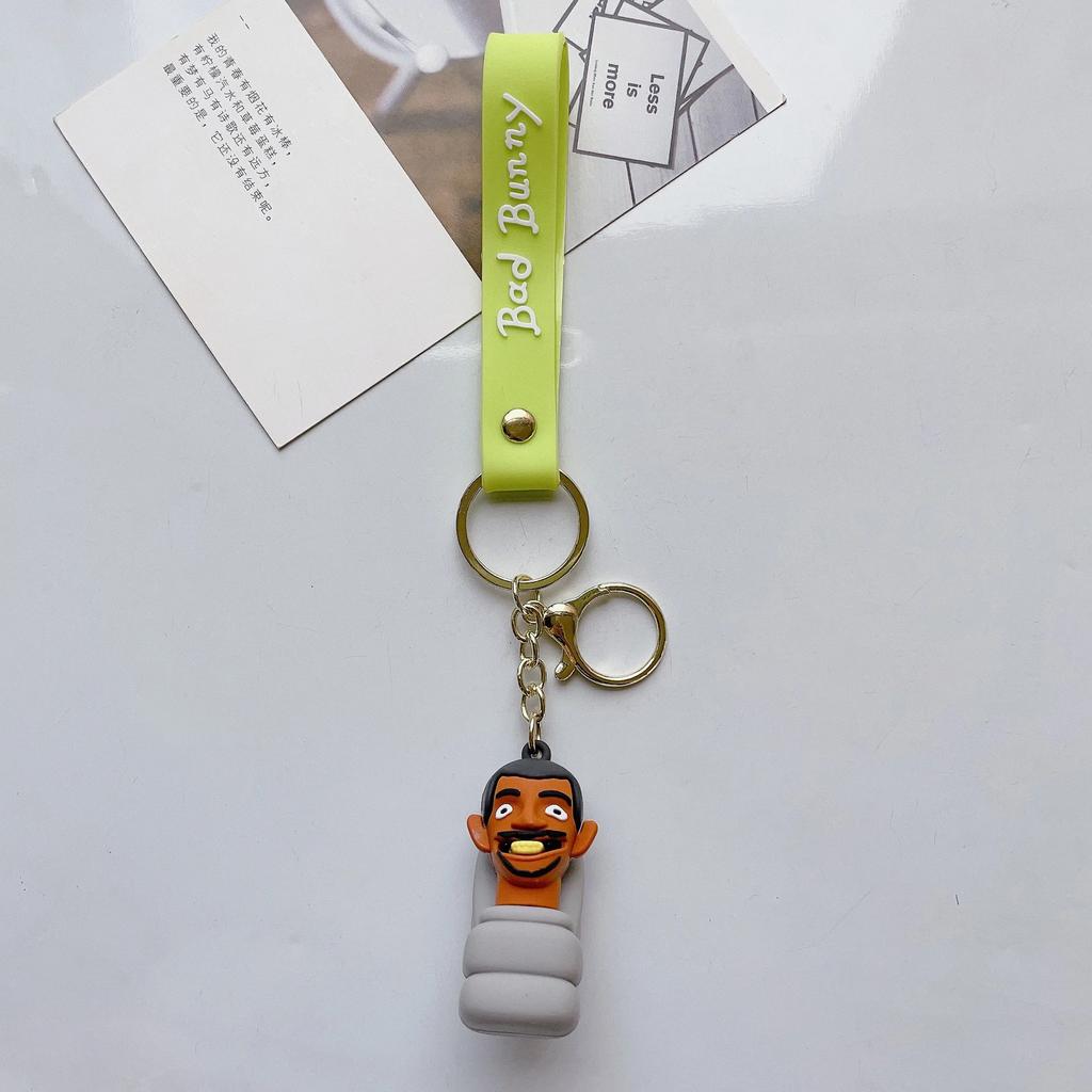 Cuphead Keychain Anime Cartoon Mugman Figures Doll Skibidi Toilet Man Keyring Pendent Car Key Chains Kids Toys Christmas Gifts