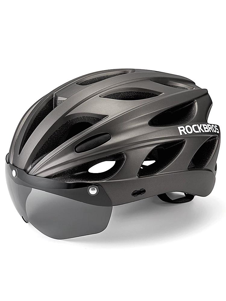 Rockbros Cycling Helmet Restraint Goggles Mountain Bike Helmet Helmet Integrated Molding Men's and Women's Equipment