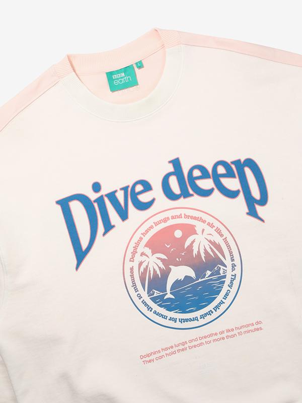 BBC EARTH Dive Deep Sweatshirt_White