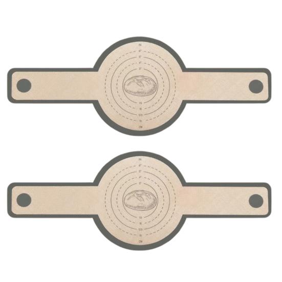 2шт силиконовый хлебный слинг для голландской духовки термостойкий коврик для выпечки хлеба многоразовый