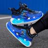 Unisex Sports Shoes Children Luminous Sports Shoes Thick Bottom Fashionable Boys Sports Shoes Rotating Button Girls Sports Shoes