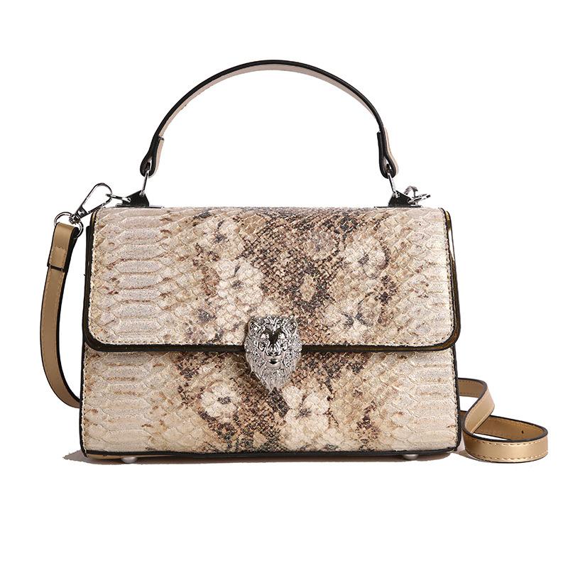 Feeling Bag Women's New 2025 Retro Style Crocodile Print Shoulder Bag Fashionable and Versatile Crossbody Bag Bags