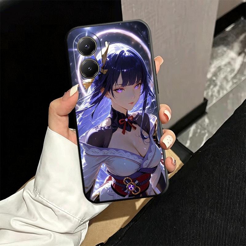 Мягкий чехол для телефона Genshin Impact Райдэн Сёгун для Xiaomi Poco X5 X6 X7 X8 Pro Max X3 F7 F8 Ultra M8 M7 M6 M5 Redmi 15 15C 14C 13C