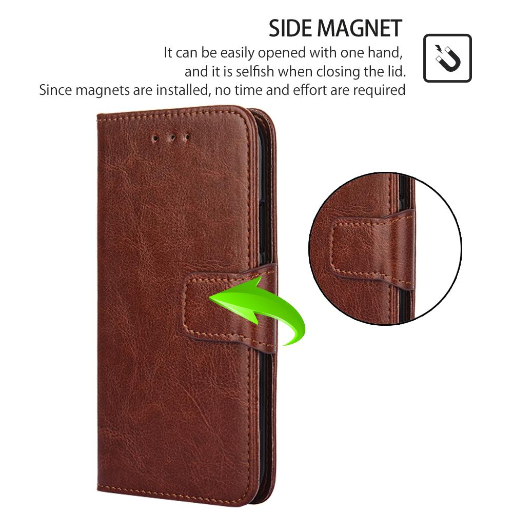 For TCL 50 SE Case PU Leather Magnetic Flip Shockproof Folio Phone Cover