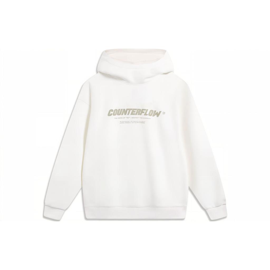 Li Ning CF Adventure Series Playful Wild Letter Print Флисовый пуловер Толстовка унисекс толстовка Off-White AWDTB01-2