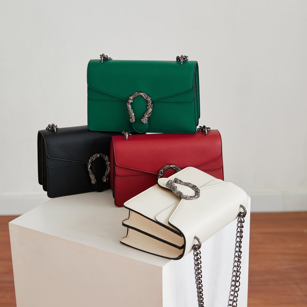 Осень и зима новая модная сумка с узором личи, сумка на цепочке, на одно плечо, через плечо, женская сумка