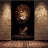 ChiMeng 5D Diamond Painting Full Diamond Animal Pattern Mosaic Handmade DIY Large Wild Lion Animal Home Decoration