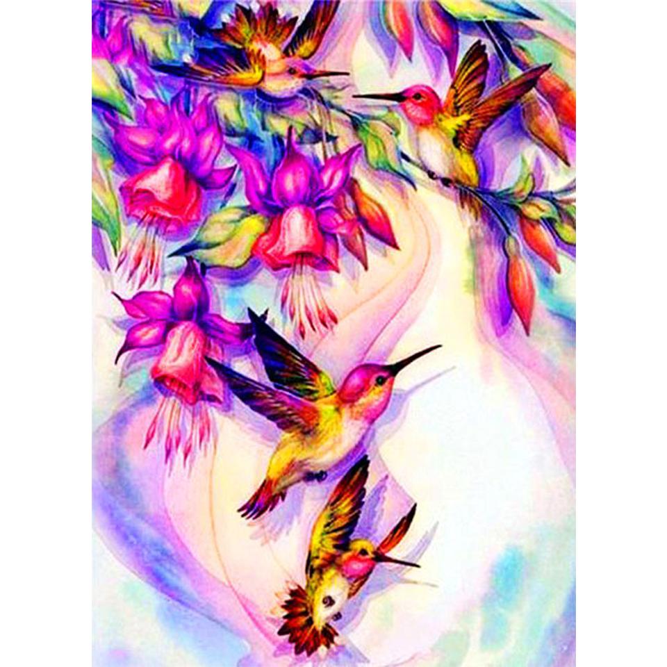 5D DIY Diamond Painting Animal Bird Cross Stitch Kit Full Diamond Embroidery Gift Mosaic Art Rhinestone Decoration Picture