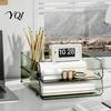Office Supply Storage Rack Clear Acrylic File Organizer Tray, 1/2/3/4/5 Tier Paper Ducument Document Holder Box, Stackable Supplies Desk Tray