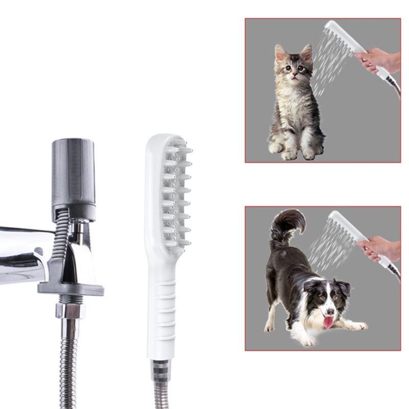 Pet Shower Sprinkle Comb Pet Showerhead For Bathing Massage And Grooming ABS Sprayer Head