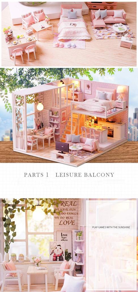 (t-FREAK) Dollhouse Handmade Kit Set Miniature Tranquil Life