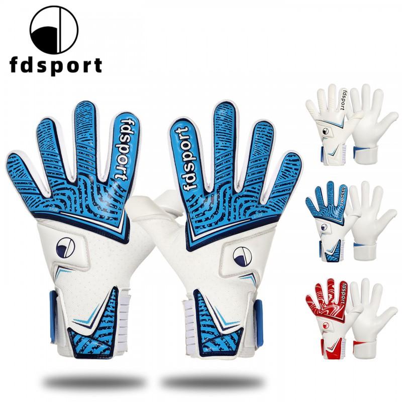 Professional Soccer Goalkeeper Gloves Training Match Use Latex Palm Fingerless Design Youth To Adult Sizes