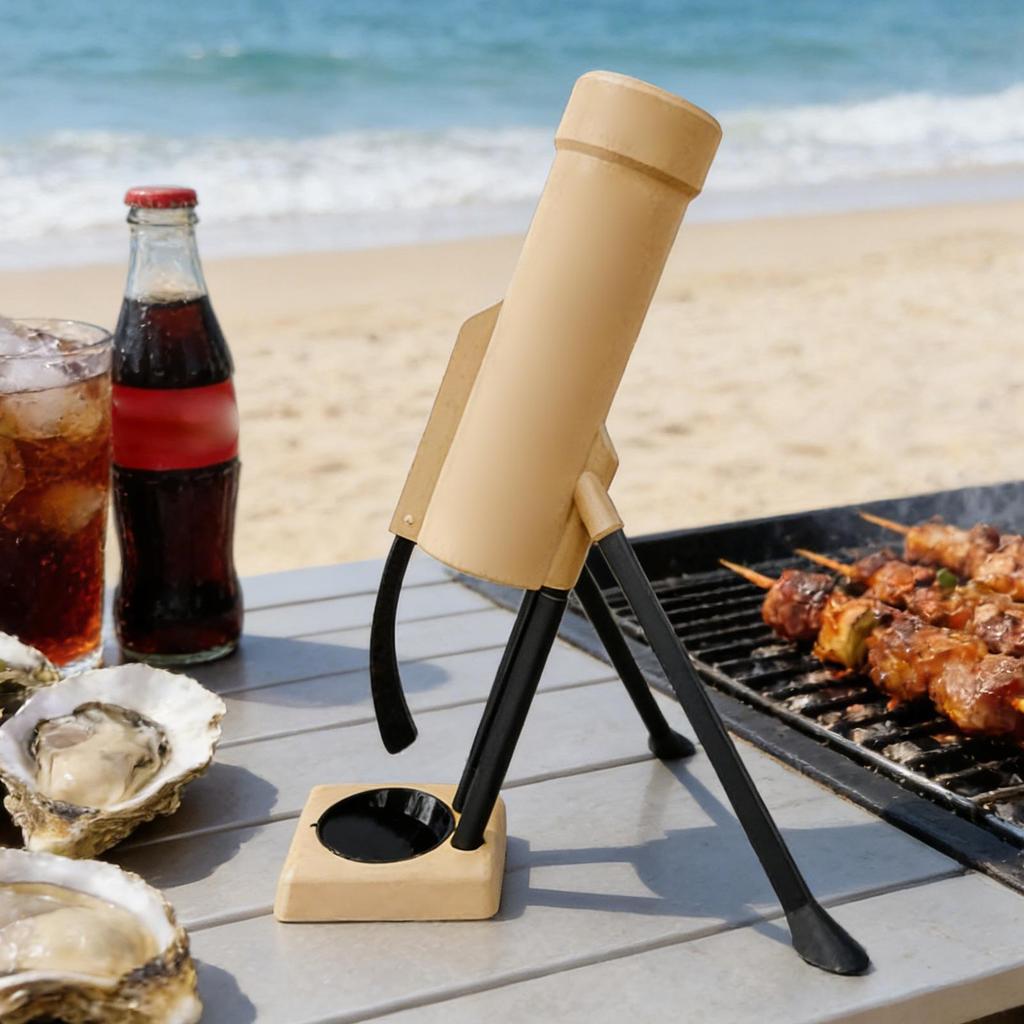 51mm Novelty Push Down Beer Bottle Opener Hands-Free Desk Bottle Cap Launcher Tool for Home Kitchen Bar Party Holiday Gifts