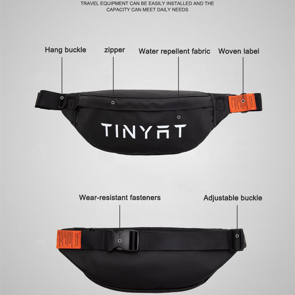 TINYAT мужская поясная сумка кошелек повседневная большая поясная сумка для телефона женская парусиновая дорожная сумка для телефона Фанни сумка-банан на бедре с 4 карманами