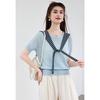 VICTORIA&VERA Женский полосатый шаль-капюшон вязаный топ с эффектом двухслойности