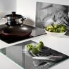 Durable and Stylish Glass Kitchen Boards with a Sleeping Tiger Pattern 2x40x52 cm