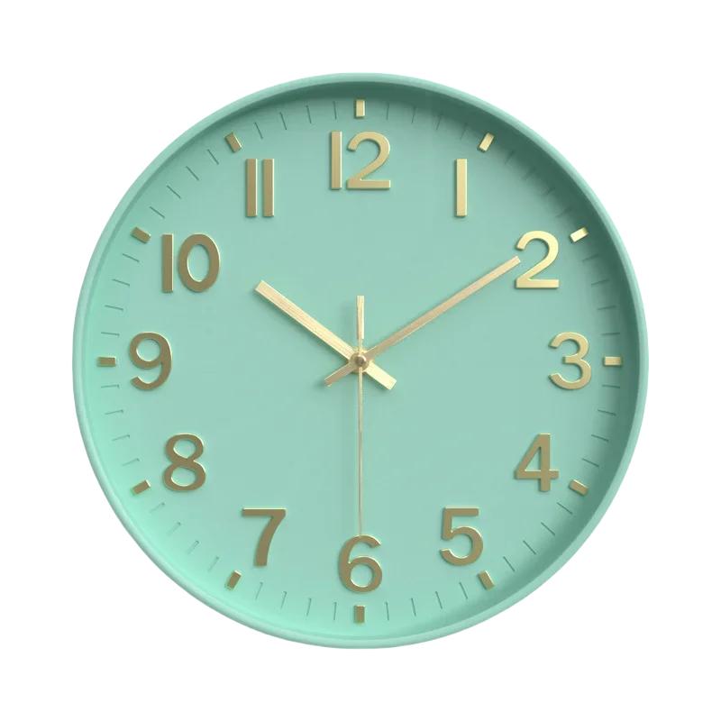[12 дюймов 30 см] Модные бесшумные нетикающие настенные часы, креативные трехмерные цифровые настенные часы для гостиной и спальни