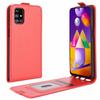 Для Samsung Galaxy M31s R64 Текстура одинарный вертикальный флип кожаный защитный чехол с отделениями для карт и фоторамкой