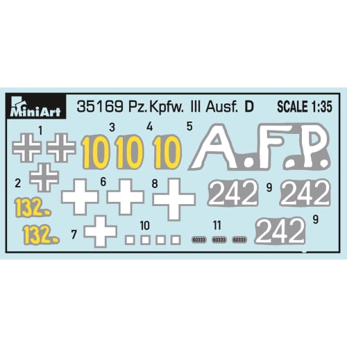 Miniart 1/35 Panzer III Ausf.D Plastic Model
