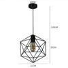 HOT Industrial style simple modern iron chandelier American country style living room and dining room creative personality lamp