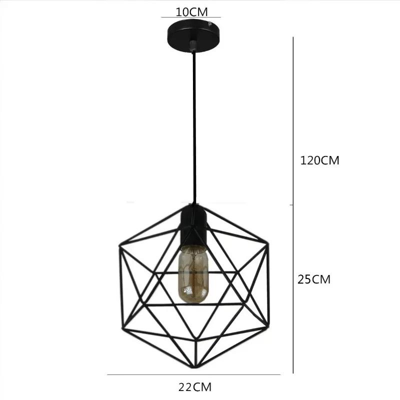 HOT Industrial style simple modern iron chandelier American country style living room and dining room creative personality lamp