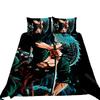 Комплект пододеяльника One Piece Зоро Луффи Аниме Постельное белье Комплект пододеяльника Наволочка Украшение спальни 2/3 шт. Подарок