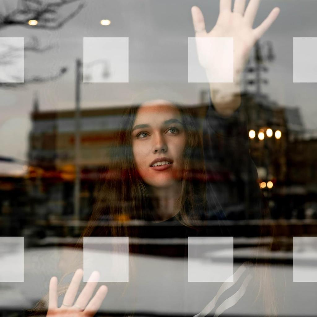 24 x Etched Glass Safety Windows Stickers - 2 inch Round Awareness Decals for Sliding Doors, Glass Panels, Balconies, Shower Door and Partitions