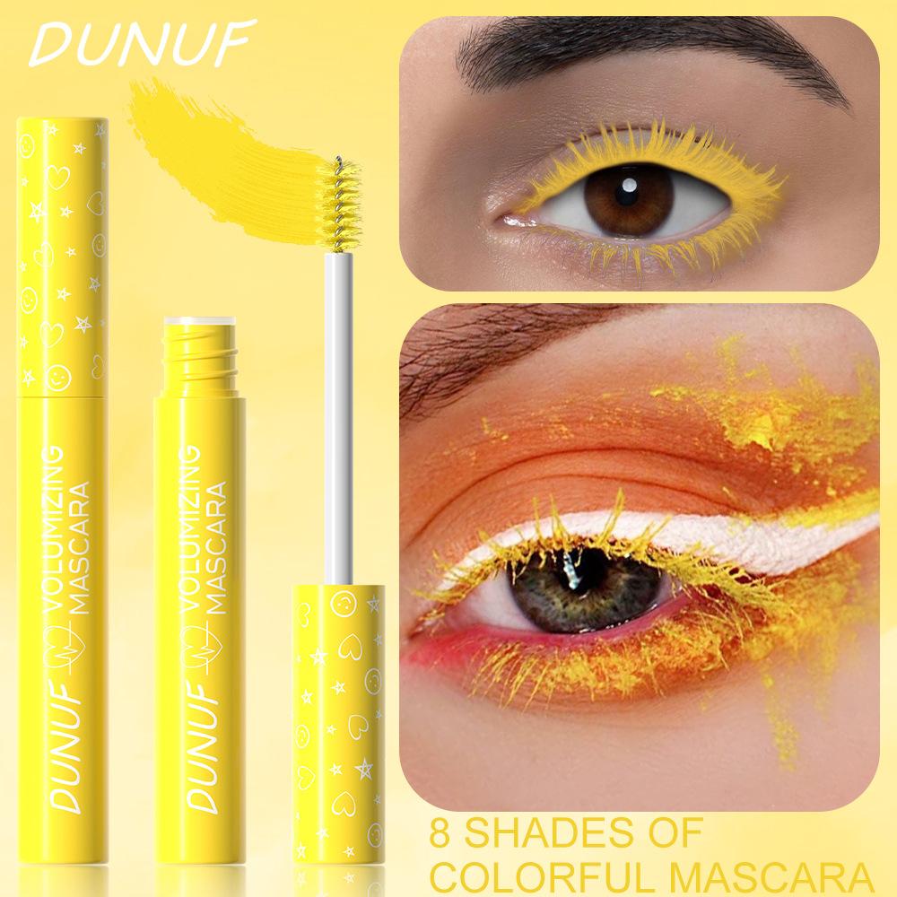 8-цветная тушь для ресниц Ultra Length Volume Colorful Mascara Стойкая водостойкая тушь для ресниц, не размазывается, идеально подходит для вечеринки, Хэллоуина, сценического макияжа