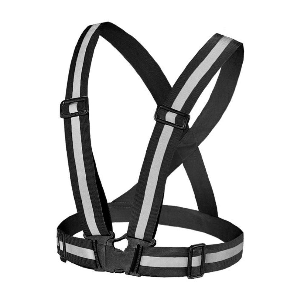 Светоотражающий жилет высокой видимости Светоотражающие ремни Одежда для бега в ночное время Велосипедный жилет Регулируемый защитный жилет Оборудование для верховой езды