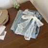 Y2K Long Lace Waistband Bow Floral Lace Waist Belt Tie Up Thin Dress Jeans Belt Summer